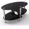 New Design Modern Low Price Glass Coffee Table with Round Shape 3 Layers Side Table for Living Room