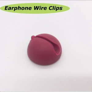 New Design Silicone Cable Clips Earphone Wire Collect Clips