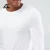 Import New design t-shirt OEM service knitted white crew neck plain long sleeve t shirt custom from China