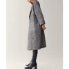 New designer Ladies Warm Classic Long Coat wool Collar Slim Winter Parka Outwear Women Coats