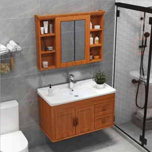 New designs carbon fiber bathroom vanity with mirror
