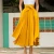 Import New Fashion Women Girls Europe and America Solid Color Bow Belt Big Hem Hot Sell Dress Long Skirt from China