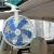 NEW ITEM two motors 360 Degree oscillating clip-on auto ventilator car fan