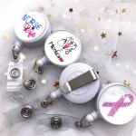 New Quality Retractable Doctor Nurse Badge Reel Fashion Cartoon Cute Students ID Card Badge Holder Reel