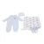 Import newborn baby outfits 5pcs European style baby bodysuit with blanket baby clothes set from China
