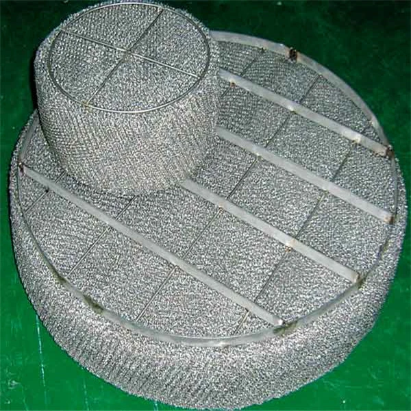 nickel Knitted wire mesh demister filter pad