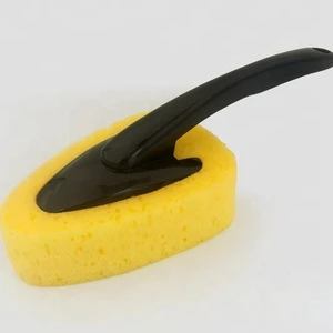 Non Abrasive Foam Sponge Brush for Car Washing Auto Waxing Buffing Brush with Handle