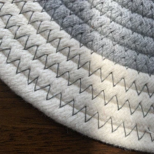 Nordic cotton thread woven insulation pad placemat tray mat bowl mat Japanese style thick creative woven mat desktop anti-scaldi
