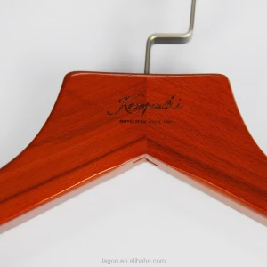 OEM Flat Hook Hotel Wooden Coat Suit Hangers W01400102