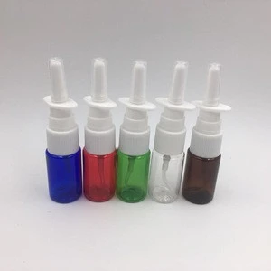 OEM packaging pharmaceutical 10ml plastic nasal sprya bottle
