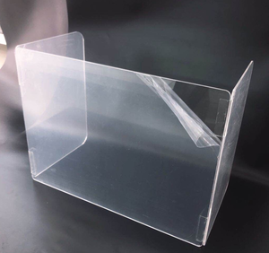 OEM School Classroom Student Use Office Foldable Desktop Table Desk Transparent Clear Plastic PET 3mm Partition Divider