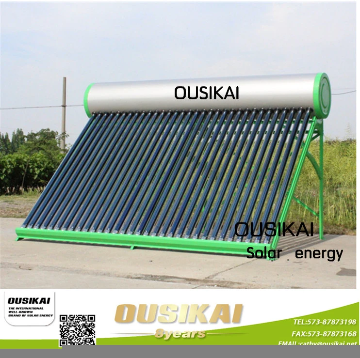 OUSIKAINew Design 300 Liters non-pressurized solar water heater supplier