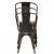 Import Outdoor Cheap Used Antique Industrial Vintage Painting Bistro Metal Iron Furniture Dining Restaurant Chair from China