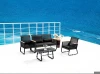 Outdoor patio furniture morden rope furniture wicker garden outdoor chair and table