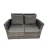 Import Outdoor wicker rattan 2 seat double sofa garden chair and table set furniture from China