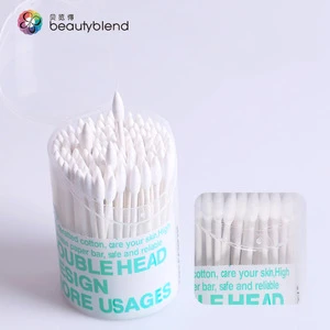 Paper double ends eco-friendly bamboo wooden ear cleaning cotton swabs bud