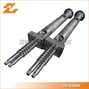 Parallel Double Screw and Barrel Two Screws