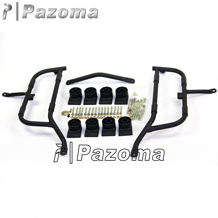 PAZOMA Universal Rear Case 49x35x22cm Black Tail Box ABS Rear Box Motorcycle Case With Bracket Rear Top Case