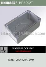 pcb waterproof ip65 plastic enclosure,ip67 aluminum waterproof enclosure,electrical plastic ip65 waterproof enclosure HIKINGBOX