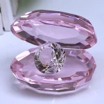 Personalized Crystal Glass Shell Diamond Wedding Favors Souvenir Gift for Guests