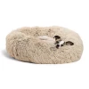 Pet Beds Drop shipping Supplier Warm Fleece Dog Bed Round Pet Lounger Cushion For Dogs Cat Winter Kennel Mat Bed