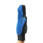 Pet Grooming Brush Five Finger Tips Silicone Fur Massage Hair Remover Dog Cat Hair Cleaning Glove for Dog