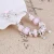 Import Pink Crystal Charm Color Bracelets & Bangles for Women With Aliexpress Murano Beads Silver Bracelet Femme Jewelry from China