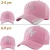Import Pink embroidered baseball cap and Metal for easy use of cap buckles Caps Fit for all with our loge from China