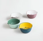 Pinmoo Original Design Double Layer Fruit and Vegetable Drain Basket, Multi-Function Telescopic Wash Fruit Bowl Storage Basket