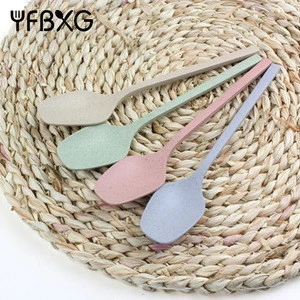 plant corn starch material biodegradable baby products cutlery walnut spoon