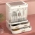 Import Plastic Bathroom Skincare Storage Box Brush Lipstick Holder Clear Cosmetic Makeup Organizer with Drawers and Mirror from China