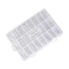 Plastic Organizer Container Box 24 Compartments with Adjustable Dividers nail  storage box