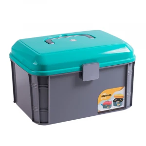 Plastic portable Multifunctional household maintenance tool box multifunctional  storage box toy storage box
