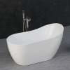 Popular acrylic extra soaking tubs fiber glass bath tub freestanding bathtub indoor RL-1216