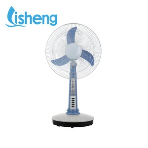 Portable 18 inch 12V rechargeable fan dc stand fan with lithium battery and LED lights