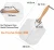 Import Premium 12 x 14 Inch Foldable Rubber Wood Handle Aluminum Paddle Metal Pizza Peel Shovel with cutter from China