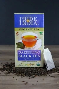 Pride Of India - Organic Darjeeling Afternoon Black Tea- Bulk Pack (500 Tea Bags) Certified Pure Loose Leaf - Direct From Source