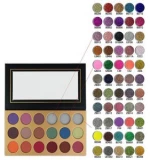 Private Label Make Up Cosmetics 18 Color Pressed Glitter Eyeshadow Palette For Private Label