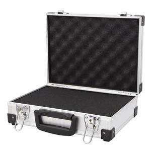 Professional Aluminum Hard Hand Gun Cases Office File Briefcase Outdoor Travel Flight Cases Home Tool Boxes with Quick Locks