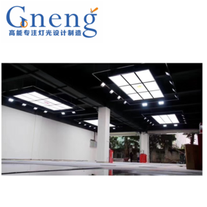 Professional LED fixtures for the car polishing and coating booth with the drawing design and customized logo
