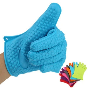 Professional Silicone Finger Brush Cleaning Tools Brush Cleaning/Cleaner Glove, Silicone Kitchen Glove silicone bbq gloves