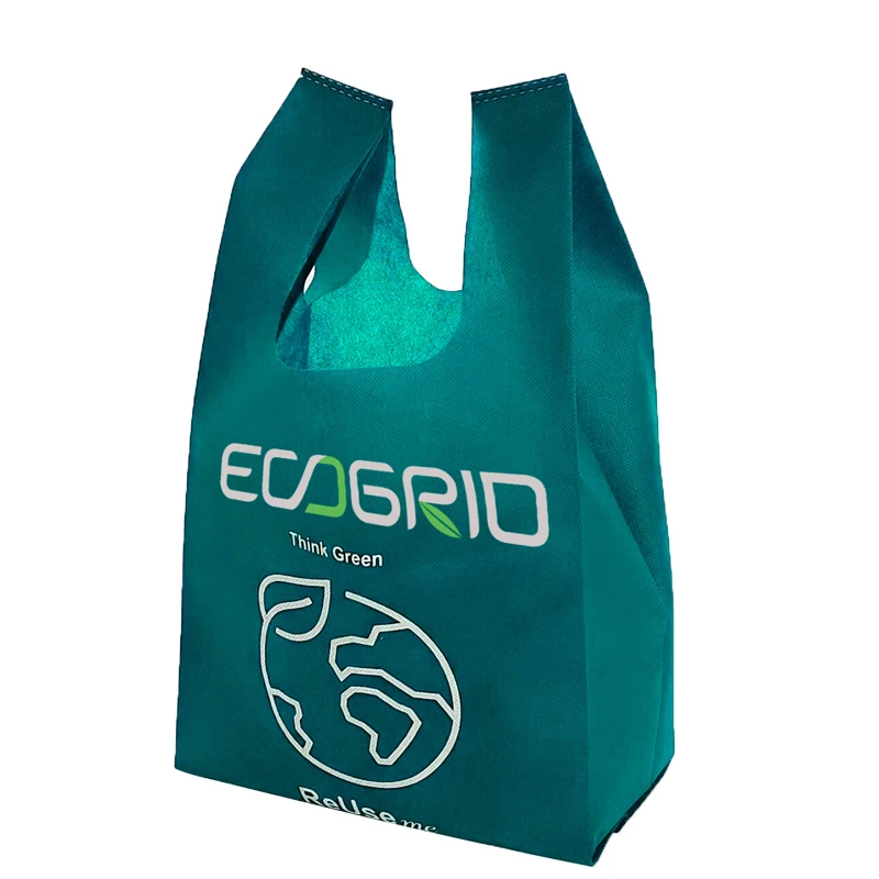 Promotional Customized Colors Eco Tote Non-woven Shopping Bag Promotional Non-woven Printed Tote Shopping Bag