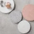 Import Promotional high quality round shape decor white terrazzo resin coaster plate for coffee cup from China