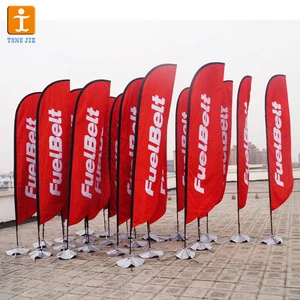 Promotional usage Advertising exhibition event outdoor Feather Flag Flying Beach Flag banner stand , Teardrop Flag