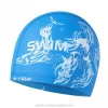 PU Coating Hat Extra Large Long Hair Swimming Caps with Printing