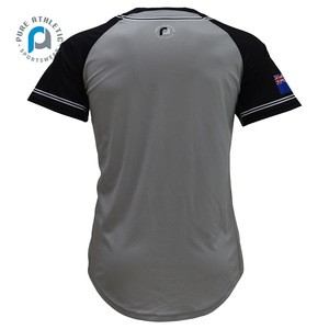 Pure grey New Zealand training Custom team sublimation  softball baseball batting jacket jersey