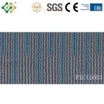 PVC vinyl flooring with carpet design water-proof fire-proof ruber floor covering sheet