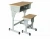 Import Reading Table and Chairs Adjustable Double School Desk And Chair Prices For School Furniture from China