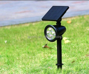 Remote Controller Waterproof landscape spot lights solar led garden light Solar RGB spotlight outdoor