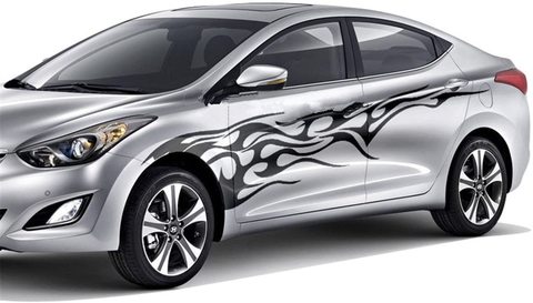Buy Removable Decal Sticker Transfer Bumper Vinyl Decal Car Stickers ...
